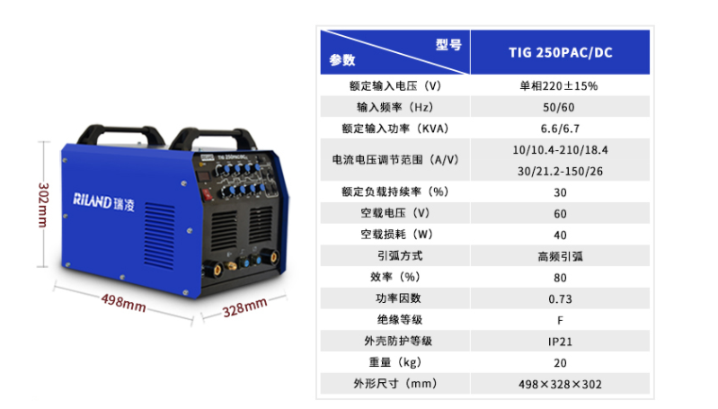 中國瑞凌 TIG250P AC/DC(圖1)